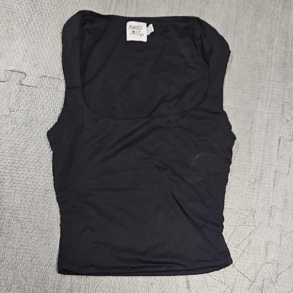 Princess Polly Classic Black Tank Top